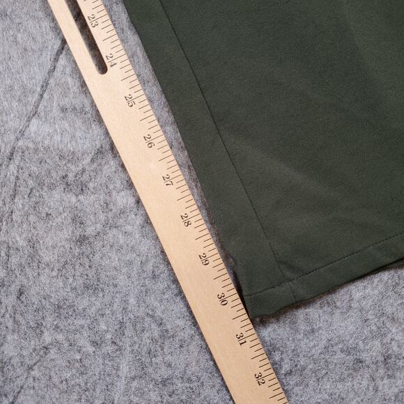 St. John Sport Pants Womens Size 4 Straight Leg Military Green 26x30 USA Made - Picture 6 of 13